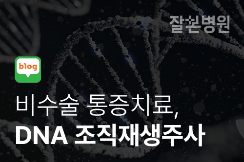 [블로그] 비수술 통증치료 DNA 조직재생주사